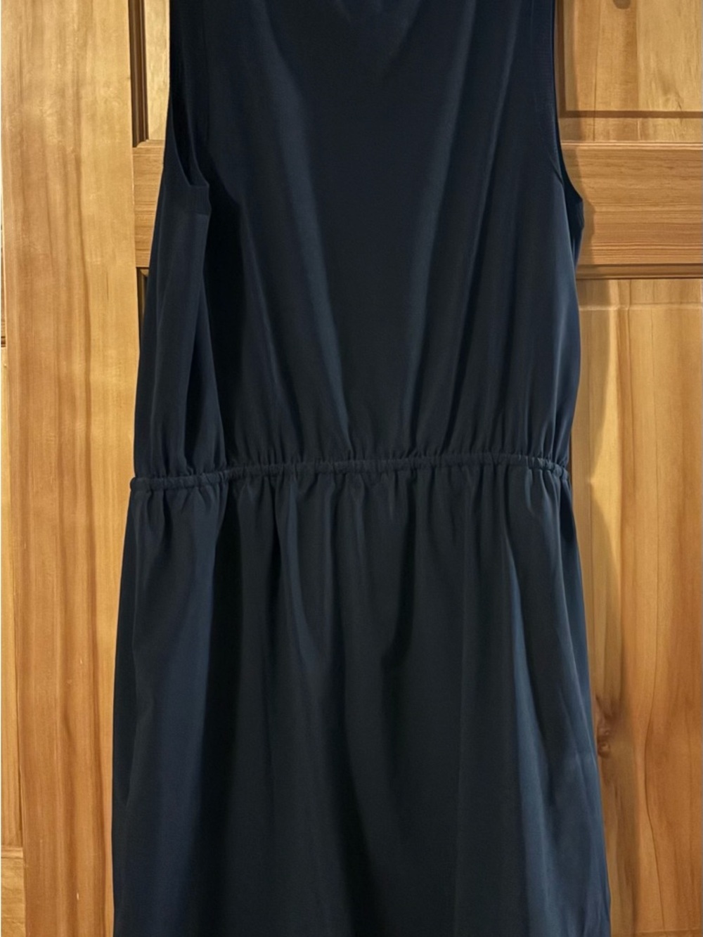 Athleta Black Petite Drawstring Dress
